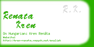 renata kren business card